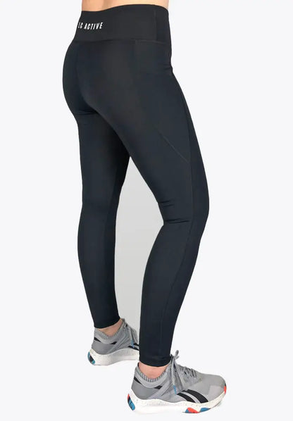 LC Active High Waist Full Length Gym Leggings With Pockets Black