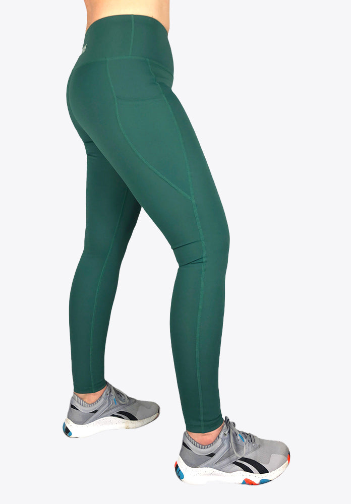 Dark green shop leggings uk