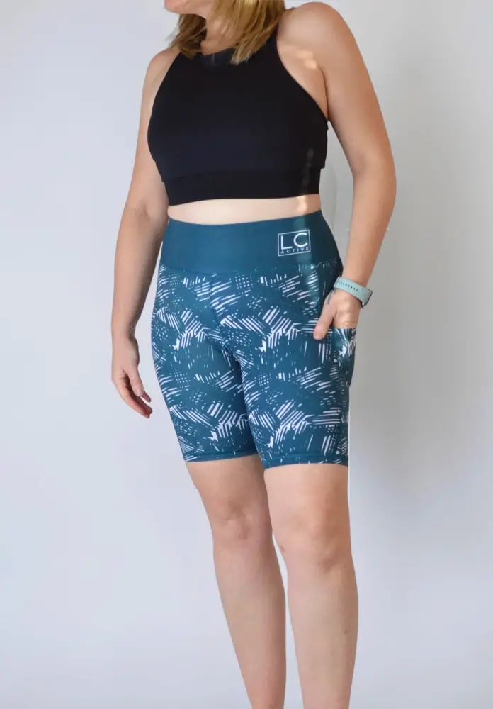 High Waisted Gym Shorts With Pockets For Women - LC Active Elevate