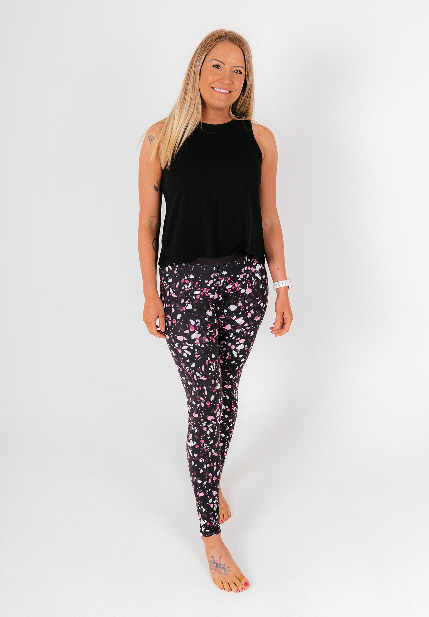 Floral gym leggings clearance uk