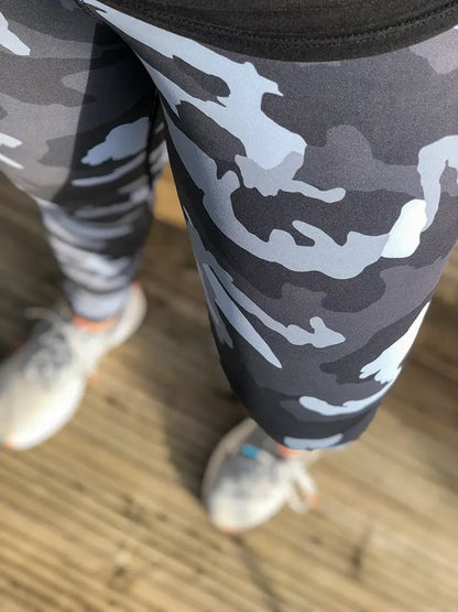 High-Waisted-Gym-Leggings-For-Women-camo camouflage grey black Leggings LC-Active