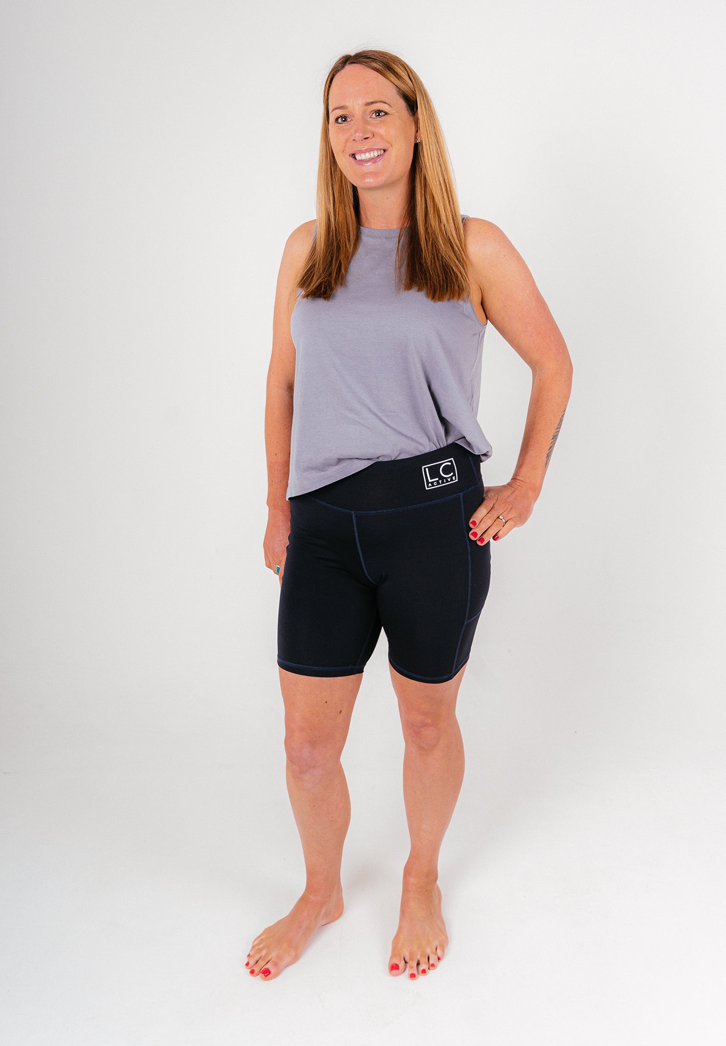 Women's Loose Fit Vest Fitness Tank Top Grey