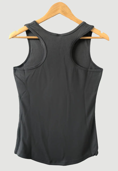 Womens Training Vest Charcoal, Gym Tops For Women