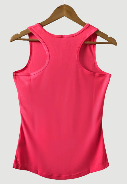 Womens Training Vest Pink, Gym Tops For Women