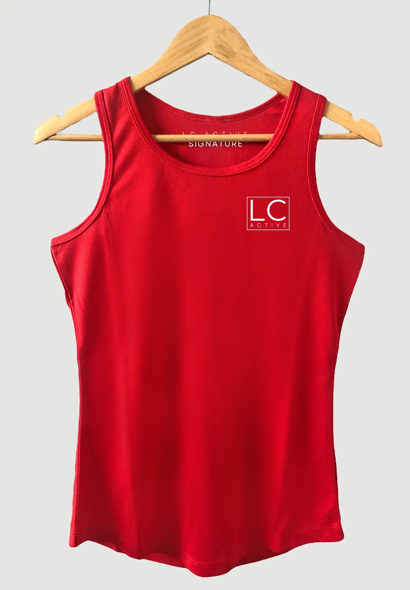Womens Training Vest Red, Gym Tops For Women