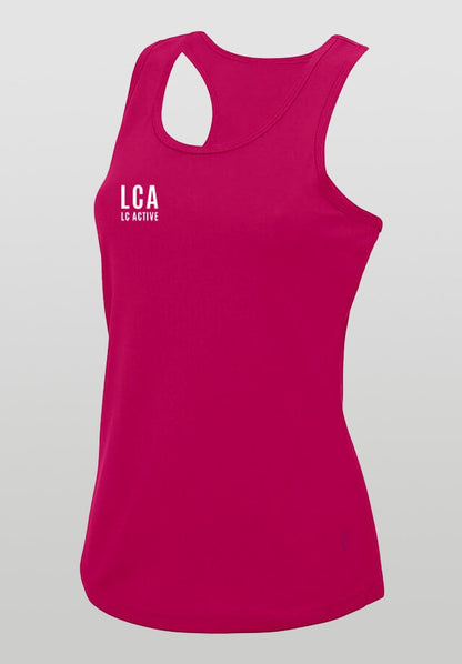 LC Active Logo Performance Vest Tank Pink