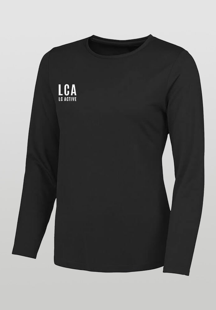 LC Active Long Sleeve Running Top Black